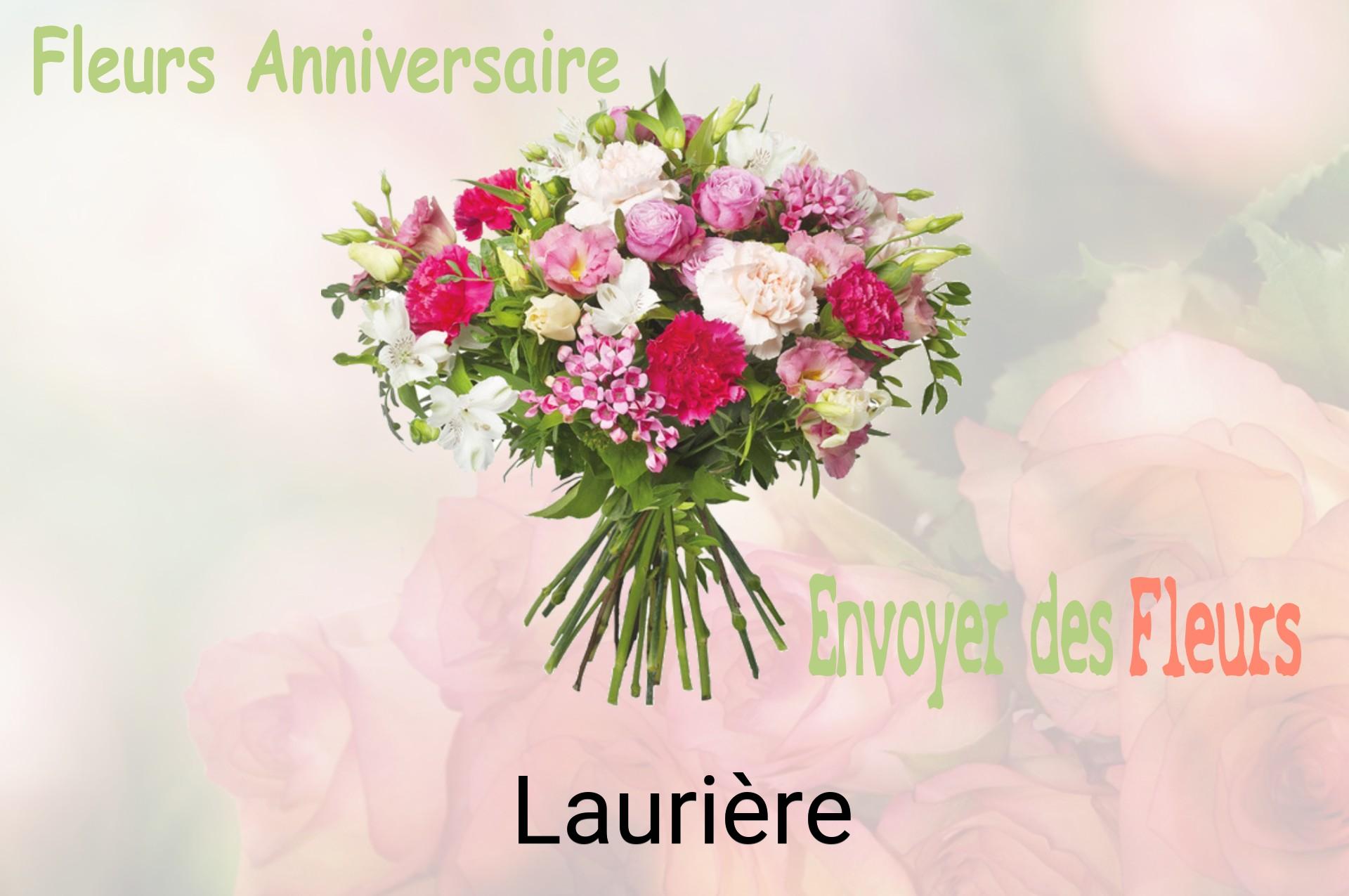 Bouquet de fleurs d’anniversaire livré à Laurière